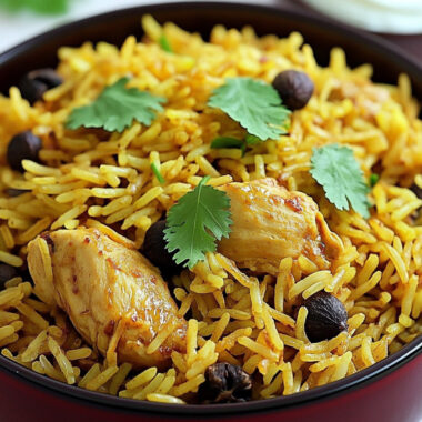 Andhra Chicken Biryani Recipe