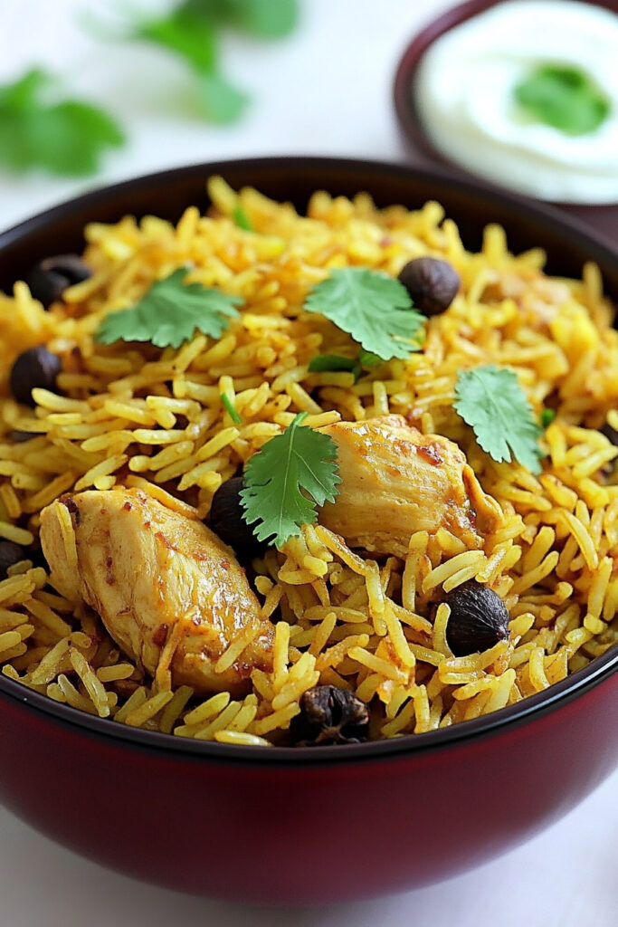 Andhra Chicken Biryani Recipe