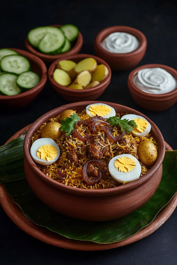 Cooking the Kolkata Chicken Biryani