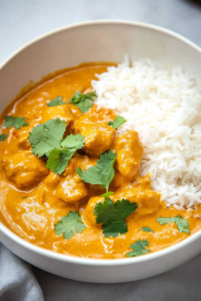 How to Serve Coconut Chicken Curry