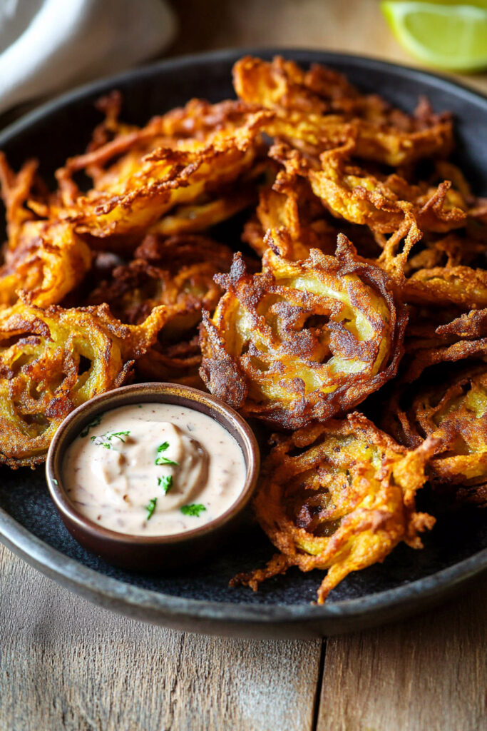 How to Serve Onion Bhaji