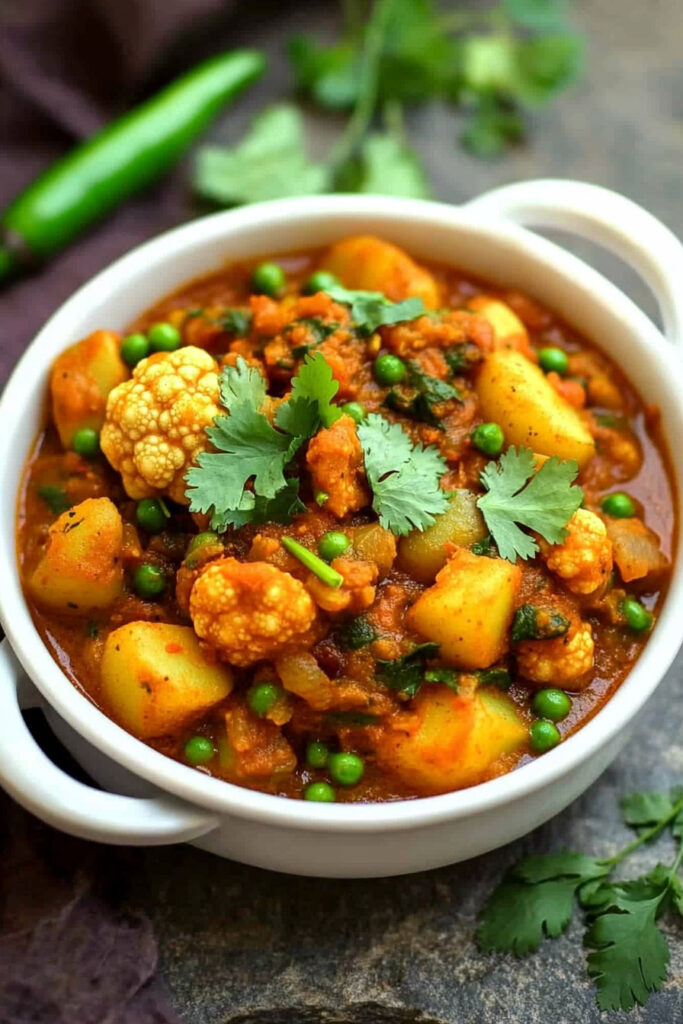 Instructions Aloo Gobi Matar