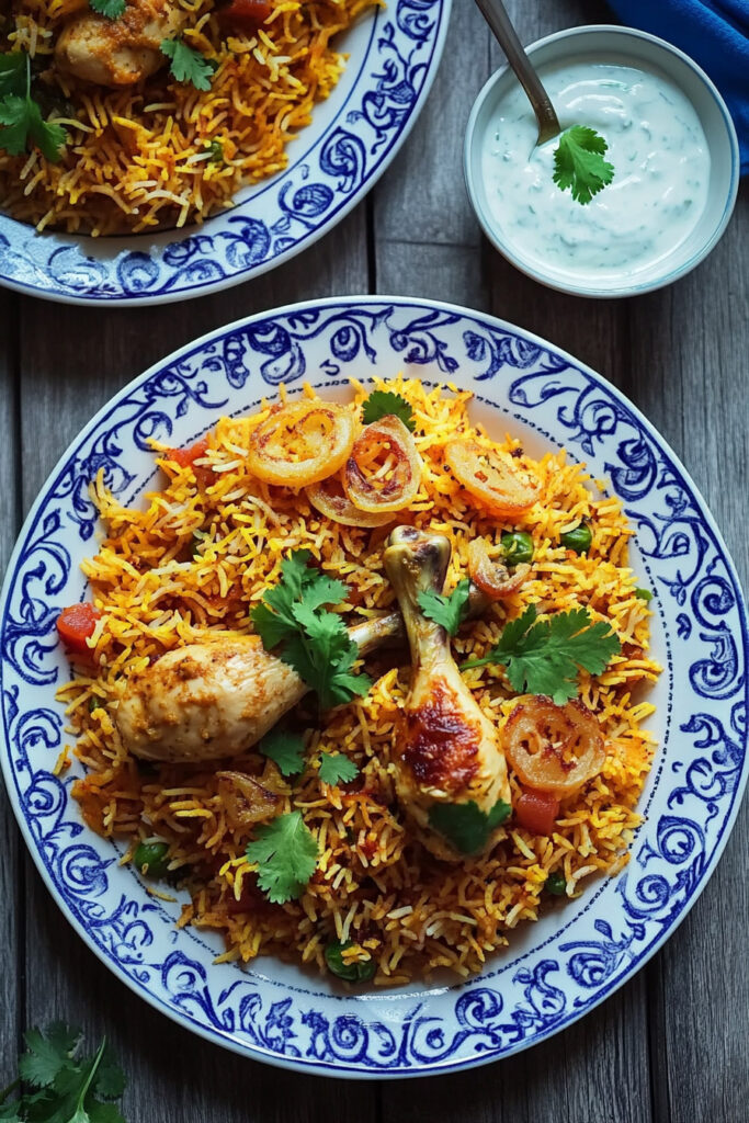 Instructions for Afghani Chicken Biryani