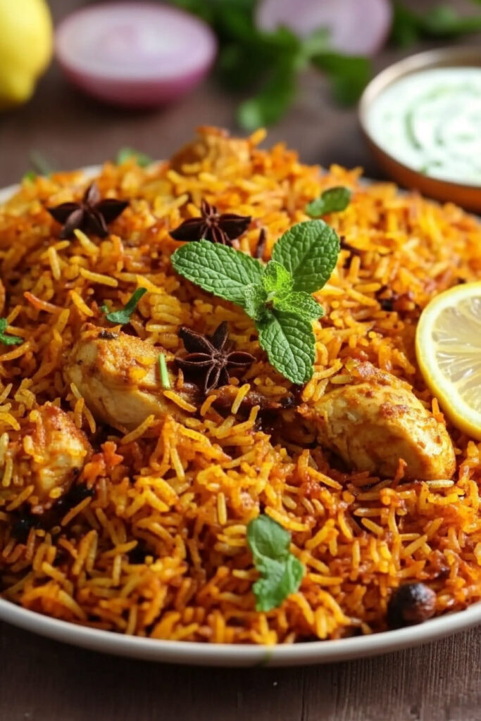 Layer the Biryani