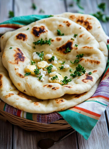 No-Yeast Garlic Butter Naan