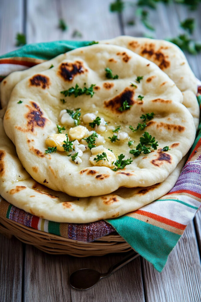 No-Yeast Garlic Butter Naan