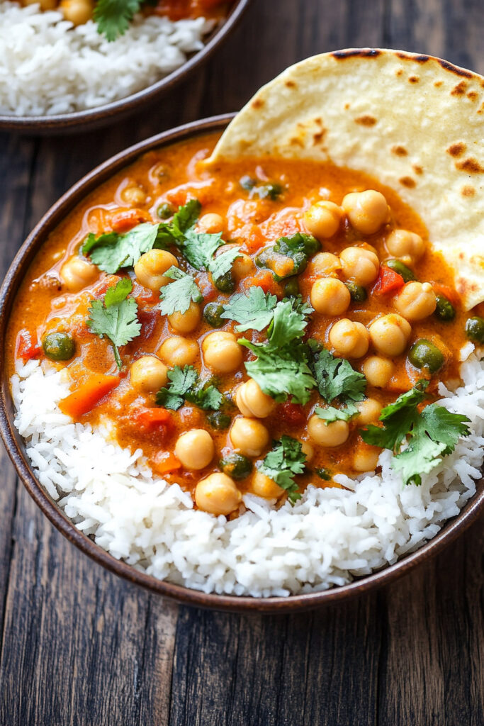 Serving Ideas Coconut Chickpea Curry