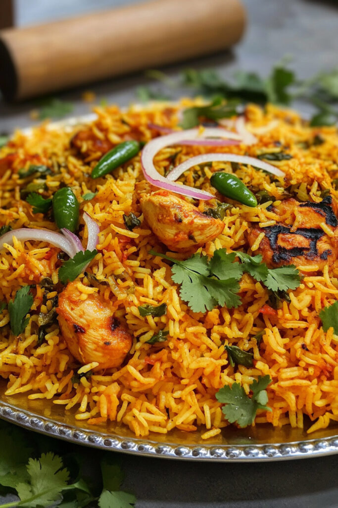 Storing Chicken 65 Biryani