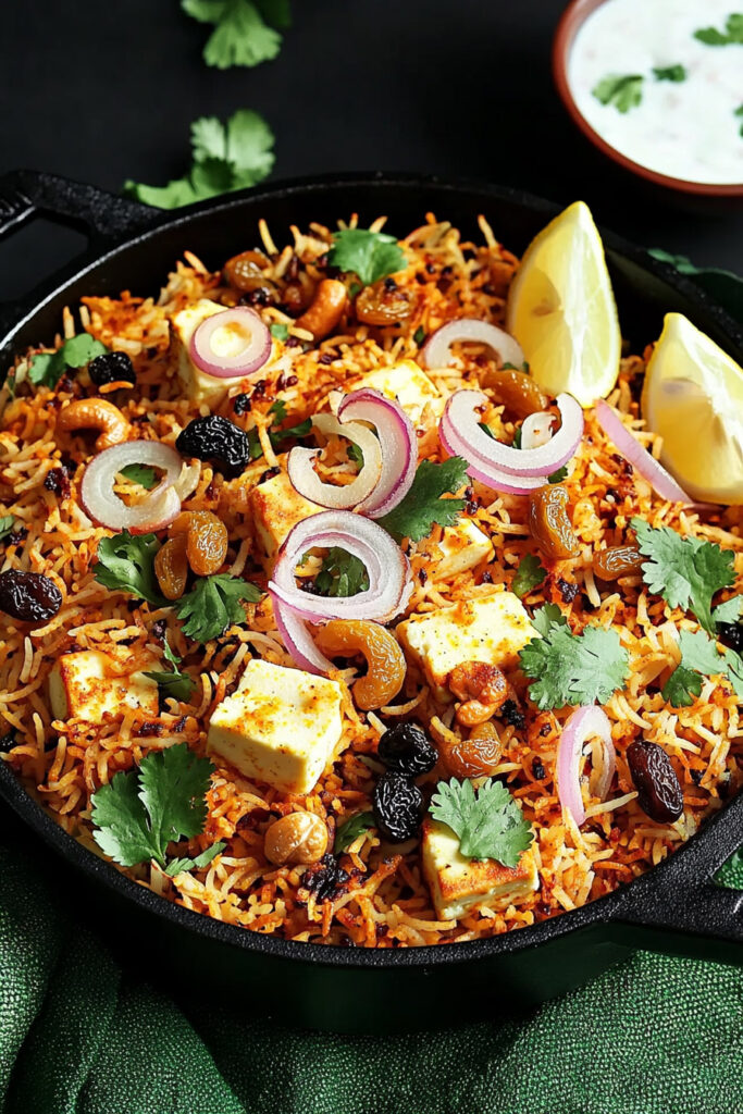 Make the Paneer Biryani